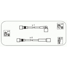 ODS208 JANMOR Комплект проводов зажигания