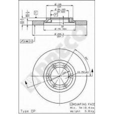 BS 7355 BRECO Тормозной диск