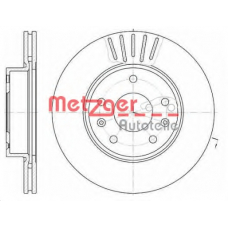 6670.10 METZGER Тормозной диск