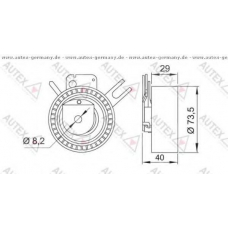 654104 AUTEX Натяжной ролик, ремень грм