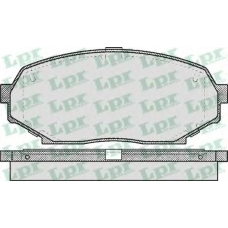 05P525 LPR Комплект тормозных колодок, дисковый тормоз