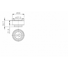 TKR 9890 TIMKEN Натяжной ролик, ремень грм