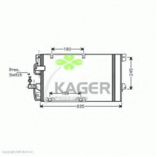 94-5267 KAGER Конденсатор, кондиционер