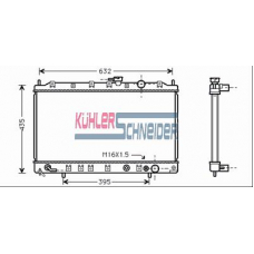 0500421 KUHLER SCHNEIDER Радиатор, охлаждение двигател