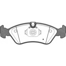 BPA0286.50 OPEN PARTS Комплект тормозных колодок, дисковый тормоз