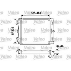 734826 VALEO Радиатор, охлаждение двигателя