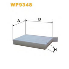 WP9348 WIX Фильтр, воздух во внутренном пространстве