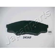 PA-243AF JAPANPARTS Комплект тормозных колодок, дисковый тормоз