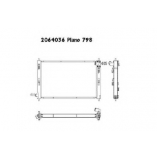 2064036 ORDONEZ Радиатор, охлаждение двигателя