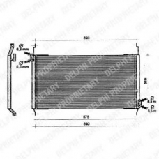 TSP0225160 DELPHI Конденсатор, кондиционер