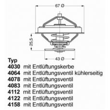 4078.92D WAHLER Термостат, охлаждающая жидкость