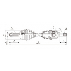 DRS6321.00 OPEN PARTS Приводной вал