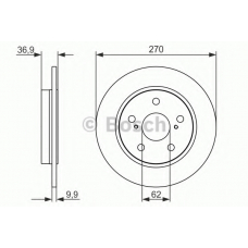 0 986 479 519 BOSCH Тормозной диск