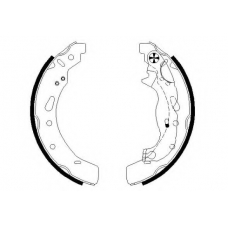 H1725 PAGID Комплект тормозных колодок