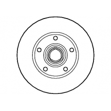 NBD445 NATIONAL Тормозной диск