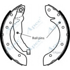 SHU516 APEC Тормозные колодки