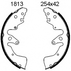01813 BSF Комплект тормозных колодок