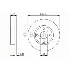 0 986 479 843 BOSCH Тормозной диск