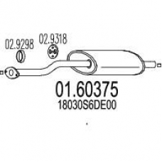 01.60375 MTS Глушитель выхлопных газов конечный