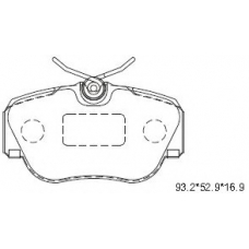 KD7763 ASIMCO Комплект тормозных колодок, дисковый тормоз