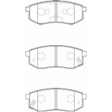 FD7295A NECTO Комплект тормозных колодок, дисковый тормоз