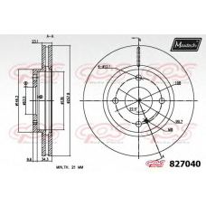 827040.0000 MAXTECH Тормозной диск