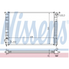 69703A NISSENS Радиатор, охлаждение двигателя