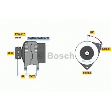 0 986 080 830 BOSCH Генератор