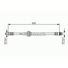 1 987 476 827 BOSCH Тормозной шланг