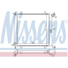 64207 NISSENS Радиатор, охлаждение двигателя