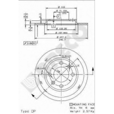 BS 7650 BRECO Тормозной диск