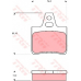 GDB986 TRW Комплект тормозных колодок, дисковый тормоз