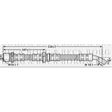 BBH7193 BORG & BECK Тормозной шланг