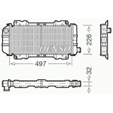 DRM10017 DENSO Радиатор, охлаждение двигателя