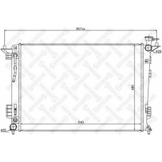 10-25465-SX STELLOX Радиатор, охлаждение двигателя