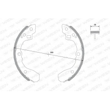 152-2461 WEEN Комплект тормозных колодок