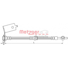 4110140 METZGER Тормозной шланг