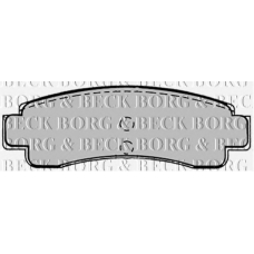 BBP1224 BORG & BECK Комплект тормозных колодок, дисковый тормоз