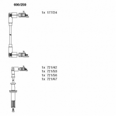 600/259 BREMI Комплект проводов зажигания
