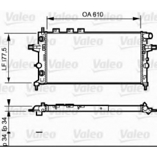 732548 VALEO Радиатор, охлаждение двигателя