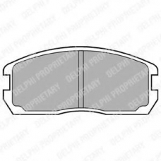 LP467 DELPHI Комплект тормозных колодок, дисковый тормоз