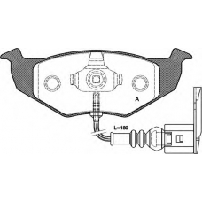 BPA0609.11 OPEN PARTS Комплект тормозных колодок, дисковый тормоз