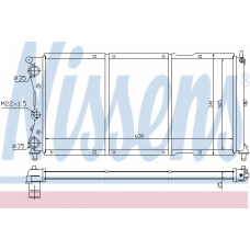 61812 NISSENS Радиатор, охлаждение двигателя