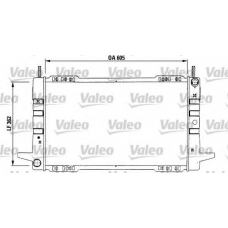 730563 VALEO Радиатор, охлаждение двигателя