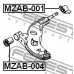 MZAB-001 FEBEST Подвеска, рычаг независимой подвески колеса