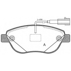 BPA0859.12 OPEN PARTS Комплект тормозных колодок, дисковый тормоз