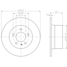 8DD 355 103-791 HELLA PAGID Тормозной диск