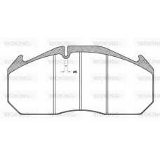JSA 4063.11 WOKING Комплект тормозных колодок, дисковый тормоз