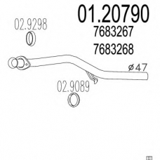 01.20790 MTS Труба выхлопного газа