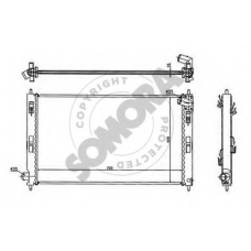 182440 SOMORA Радиатор, охлаждение двигателя